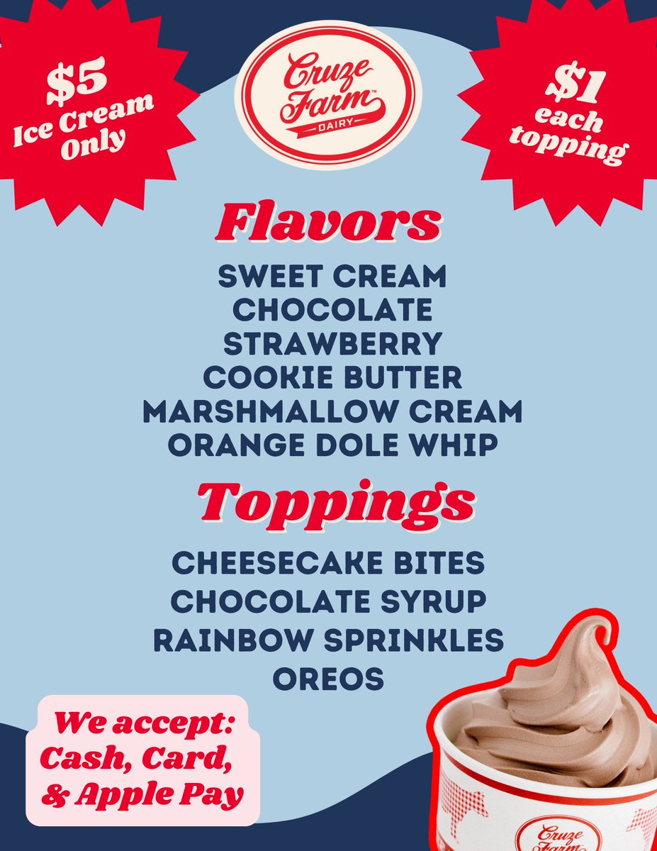 Cruze Farm will be on campus tomorrow, Friday Nov 22nd. Get a scoop and support PTO! 🍨 🍦
<a href="/HallsHighTN/">Halls High School</a>