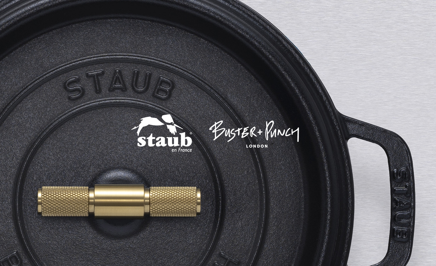 staub×Buster Punch フライパン 28cm 鋳鉄 ブラック
