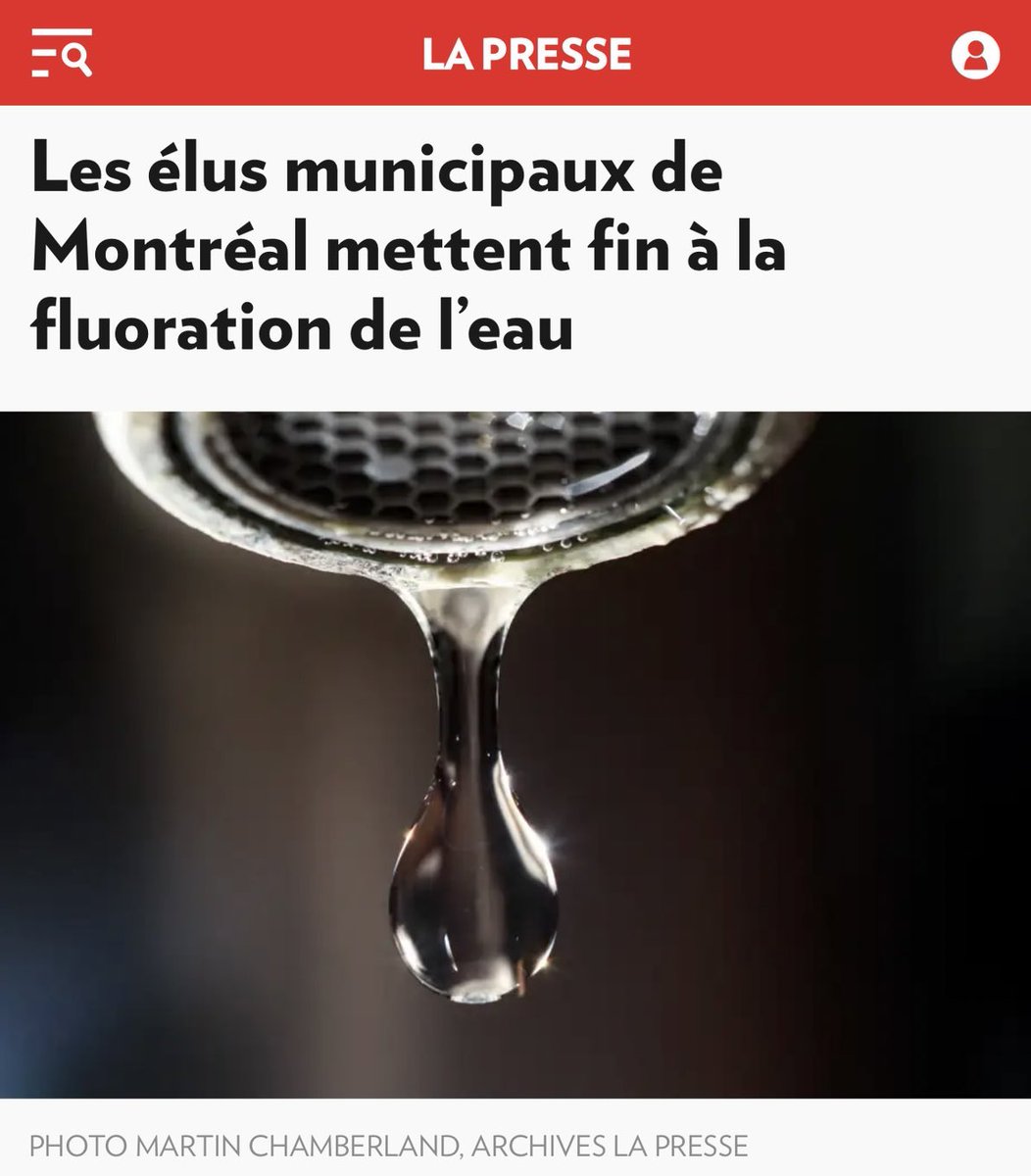 andrearthurciel's tweet image. Les médias traitent RFK Jr. de complotiste parce qu’il veut retirer le fluor de l’eau potable. 

Deux semaines plus tard, les élus de Mourrial mettent fin à la fluoration de l’eau potable.

Les médias l’ont dans le derrière.

*
