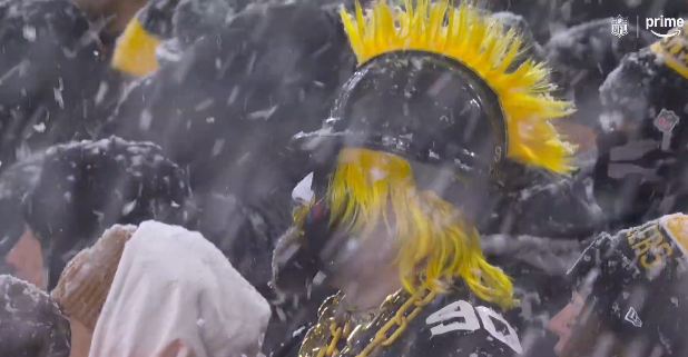 NFL's tweet photo. AFC North football, baby 😤❄️ https://t.co/wZRRxvs9v8