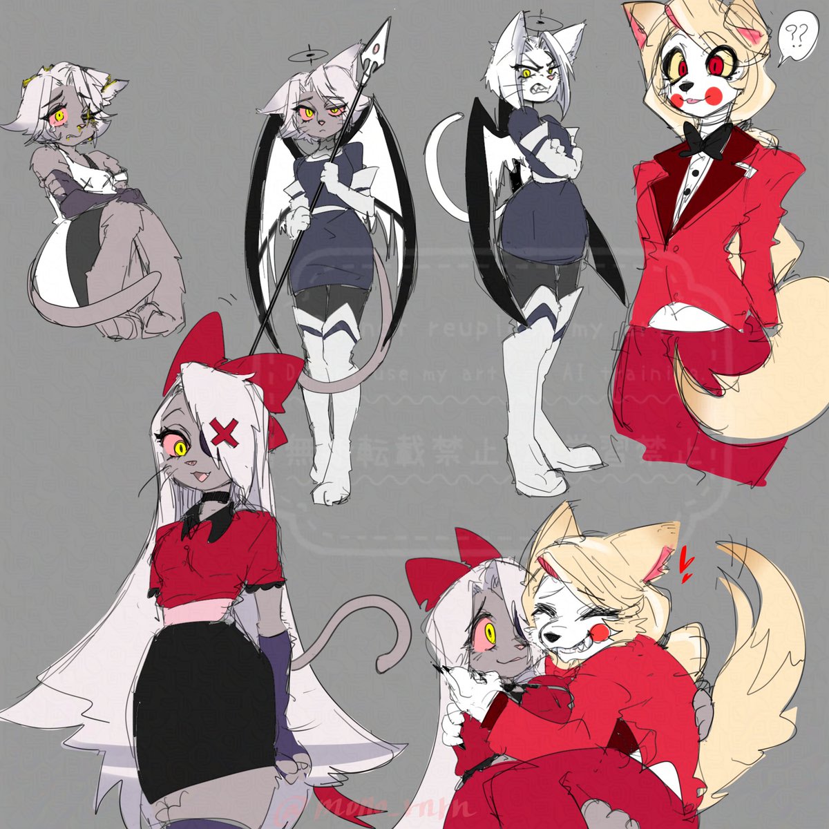 #chaggie #HazbinHote #lute ケモ🐱🐶