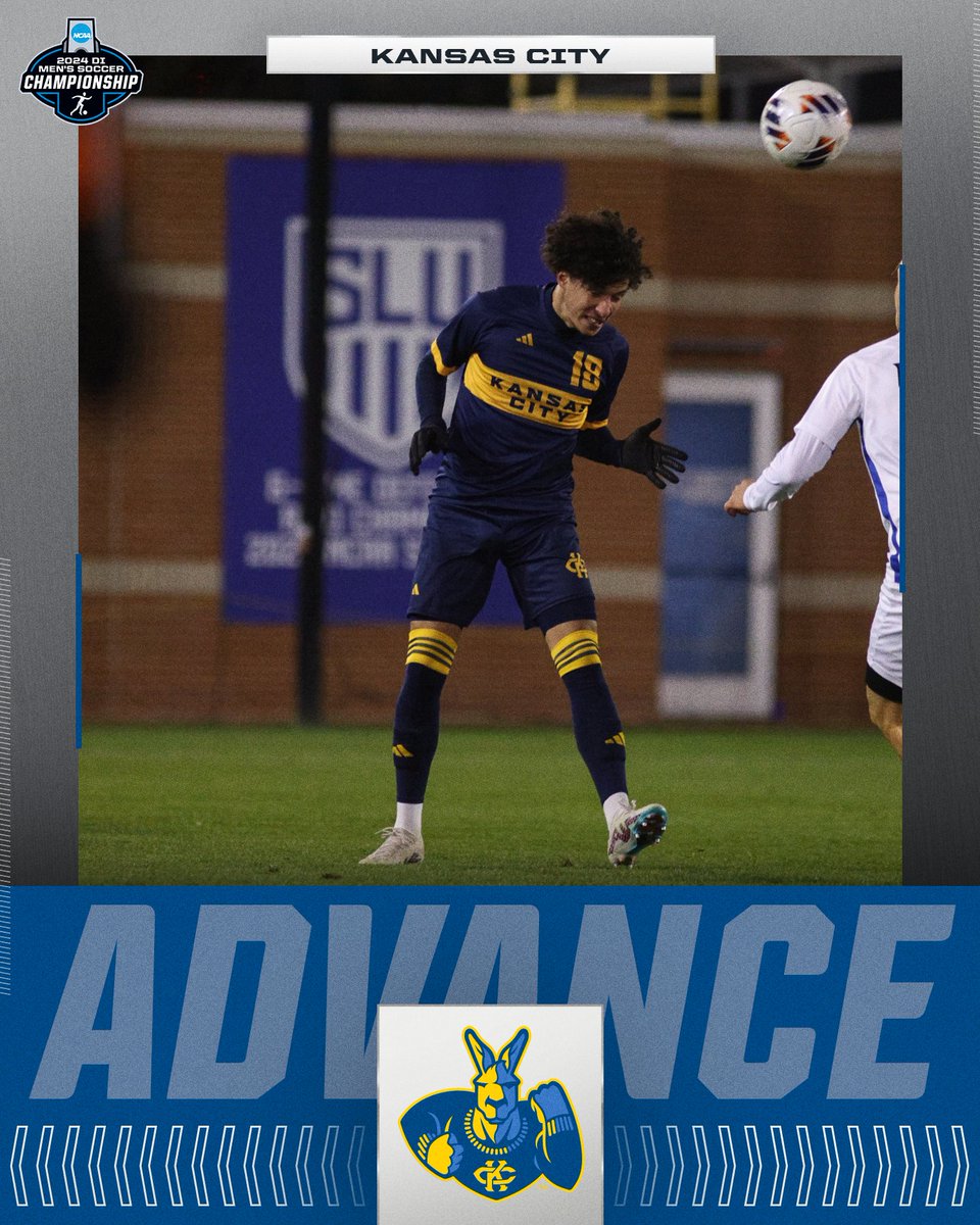 ROOS MOVE ON 🦘

<a href="/KCRoosMSoccer/">Kansas City Soccer</a> defeats Saint Louis, 2-0, to advance to the next round of the 2024 NCAA Men’s Soccer Tournament. 

#NCAASoccer