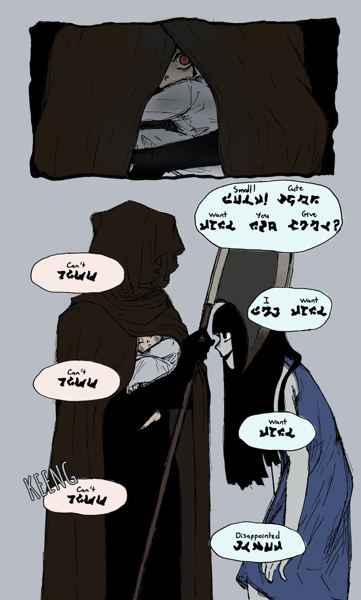 Helyn_003's tweet photo. Mr.Hood and Ms.Blue-Clad are so adorable!!!
#helyn003 #文字化化 #文字化化_art #Homicipher https://t.co/U8Wbt43FaL