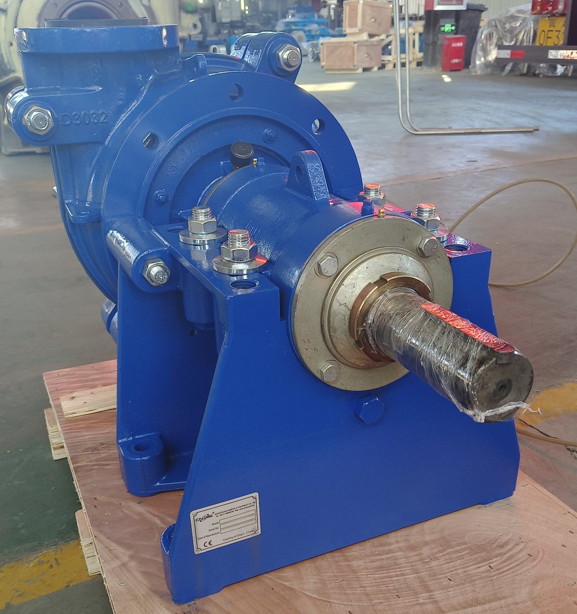 SH/75D Rubber-lined slurry pump with metal A05 impeller D3147