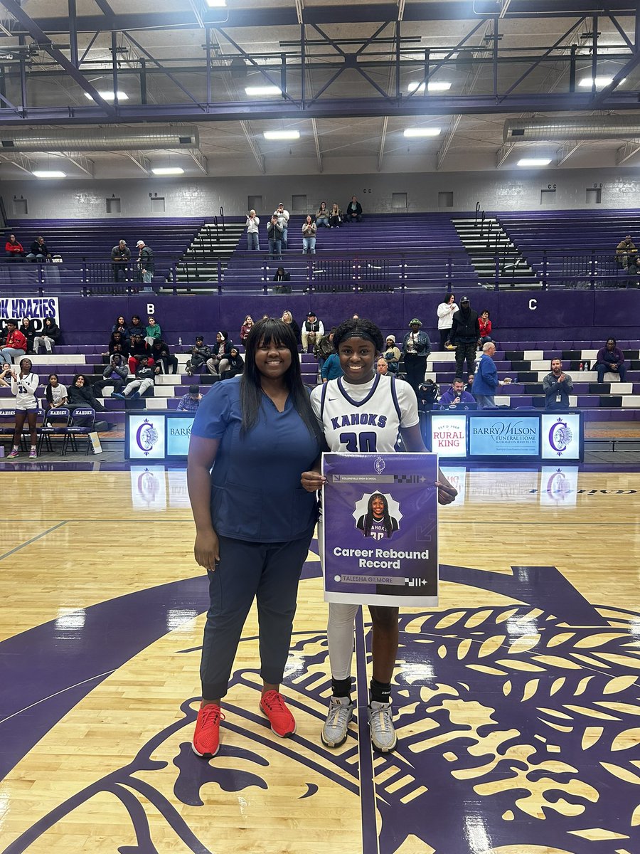 Lady Kahok Basketball (@ladykahokhoops) on Twitter photo The Kahoks emerge victorious vs. GC with a 56-32 final. S/O to <a href="/TGilmore2025/">Talesha Gilmore</a> for being our #DAWG of the day and for setting the program record for rebounds! #TheKahokWay The Kahoks emerge victorious vs. GC with a 56-32 final. S/O to <a href="/TGilmore2025/">Talesha Gilmore</a> for being our #DAWG of the day and for setting the program record for rebounds! #TheKahokWay