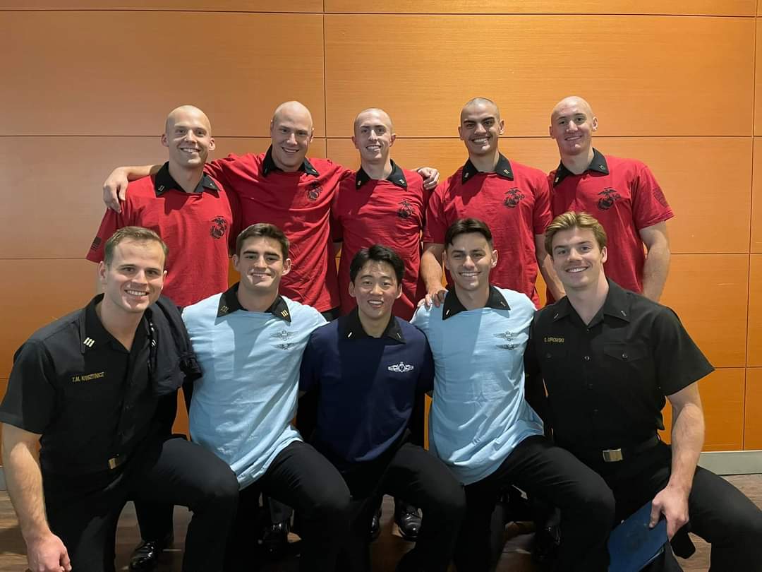 NavyHockey's tweet image. It's been a big week here at the @NavalAcademy. First, @NavyFB announced their #ArmyNavy uniforms, and then today we had service assignment for our Firsties. Tomorrow we have a huge home @ECHAHockey game against @TowsonHockey. #BigWeek #GoNavy #WinEveryBattle #LoveToWin