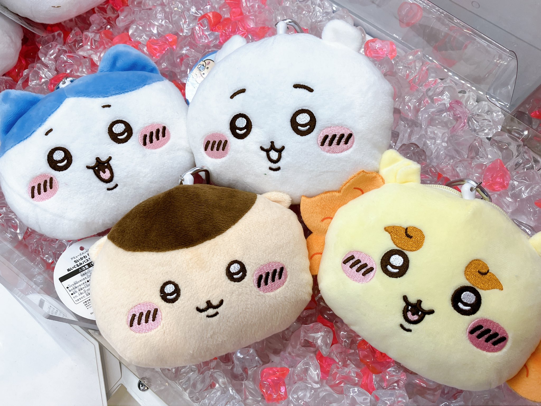 即日発送】ちいかわぬいぐるみパスケースポーチくりまんじゅう8種