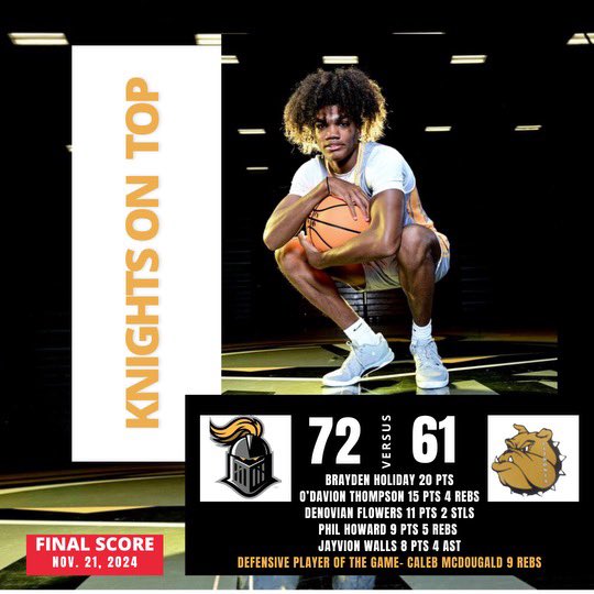 🚨 4 IN A ROW‼️ Knights get the win over Lithonia tonight 72-61 , stats posted below . We move to 4-2 on the season .  Next up at Douglas county Saturday 4:30⚔️🏰