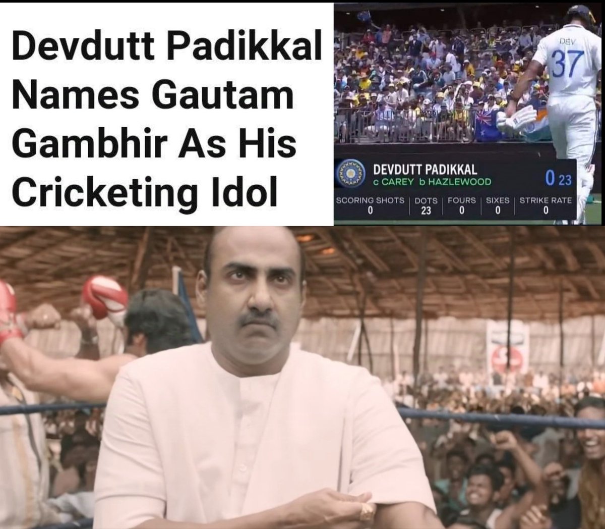 BruceWayne_MSD's tweet image. Welcome to the Clown Club of Indian Cricket Dev 🥳
#INDvAUS #devduttpadikkal