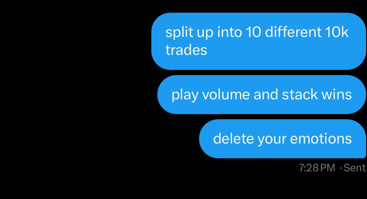 careful with fomo and all or nothing type of moves

it’s easy to see others winning and feel the need to catch up

slow down but pace yourself