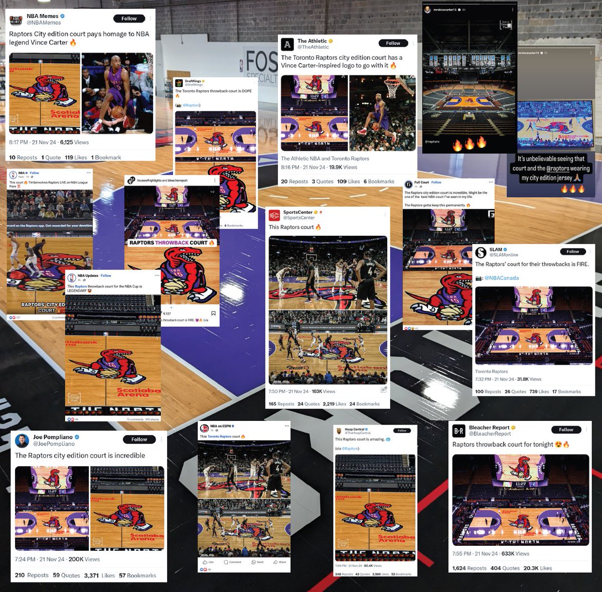Foster Floors (@fosterfloors) on Twitter photo Looks like the work we did for the Toronto Raptors on their new City Court is being well received!
<a href="/Raptors/">Toronto Raptors</a> #raptors #NBA Looks like the work we did for the Toronto Raptors on their new City Court is being well received!
<a href="/Raptors/">Toronto Raptors</a> #raptors #NBA