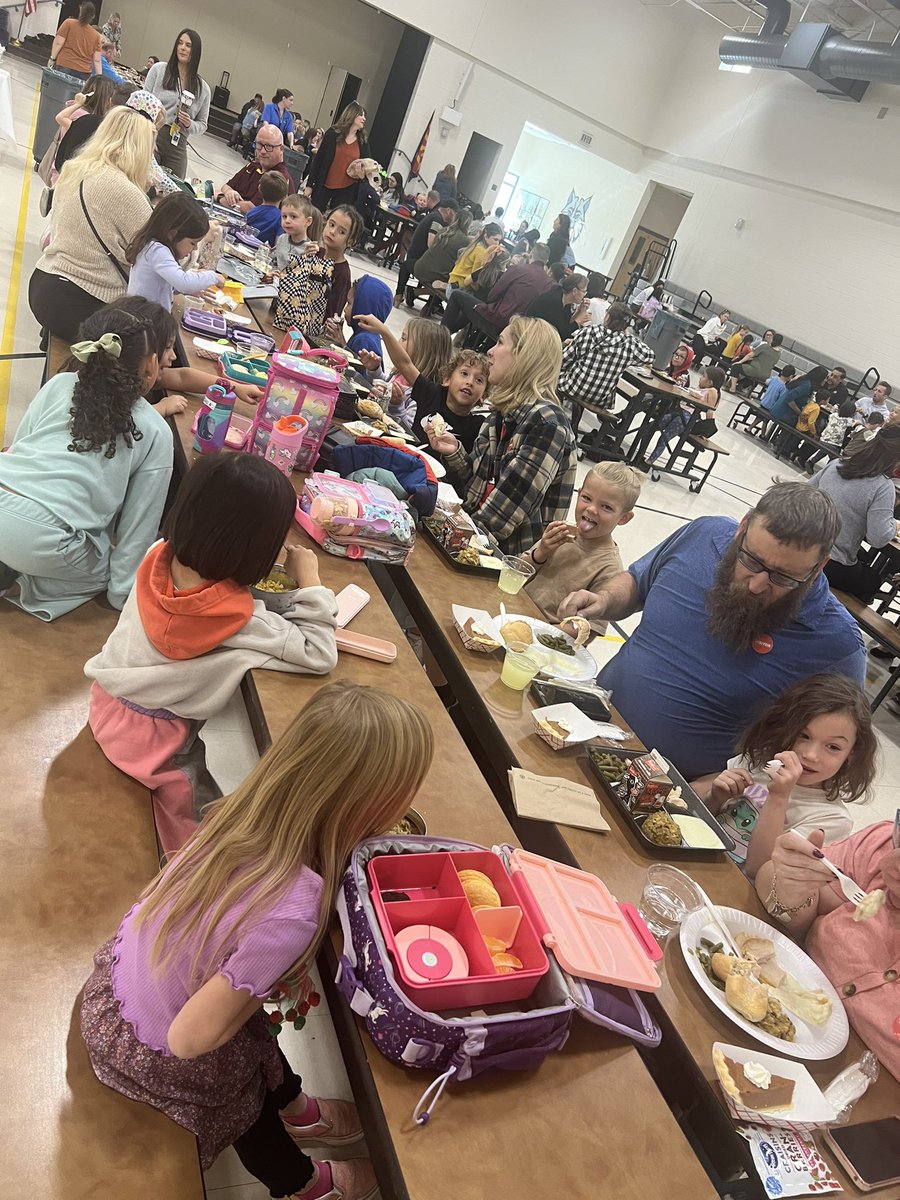 Yummy turkey lunch, pumpkin pie, laughter, memories made, and smiles all made for a GREAT Turkey Feast day! Thank you families for coming to have lunch with us today! We are thankful for you! <a href="/DVUSD/">Deer Valley Unified School District</a> <a href="/tony_galietti/">Tony Galietti</a> <a href="/AdminLeadServe/">Administrative Leadership & Services</a> <a href="/ptseunis/">Paula Tseunis, Ed.d</a> <a href="/DrFinchDVUSD/">Curt Finch, PhD</a>