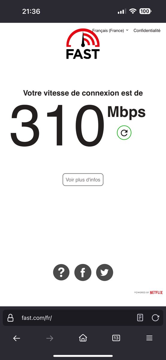 a_olvera's tweet photo. @totalplaymx buenas noches. A principios de mes recibí un mensaje que aumentaban mi velocidad de 500 a 700 megas y con 3 test diferentes no llega ni a 350mbps. https://t.co/9Vqhwd4YlQ
