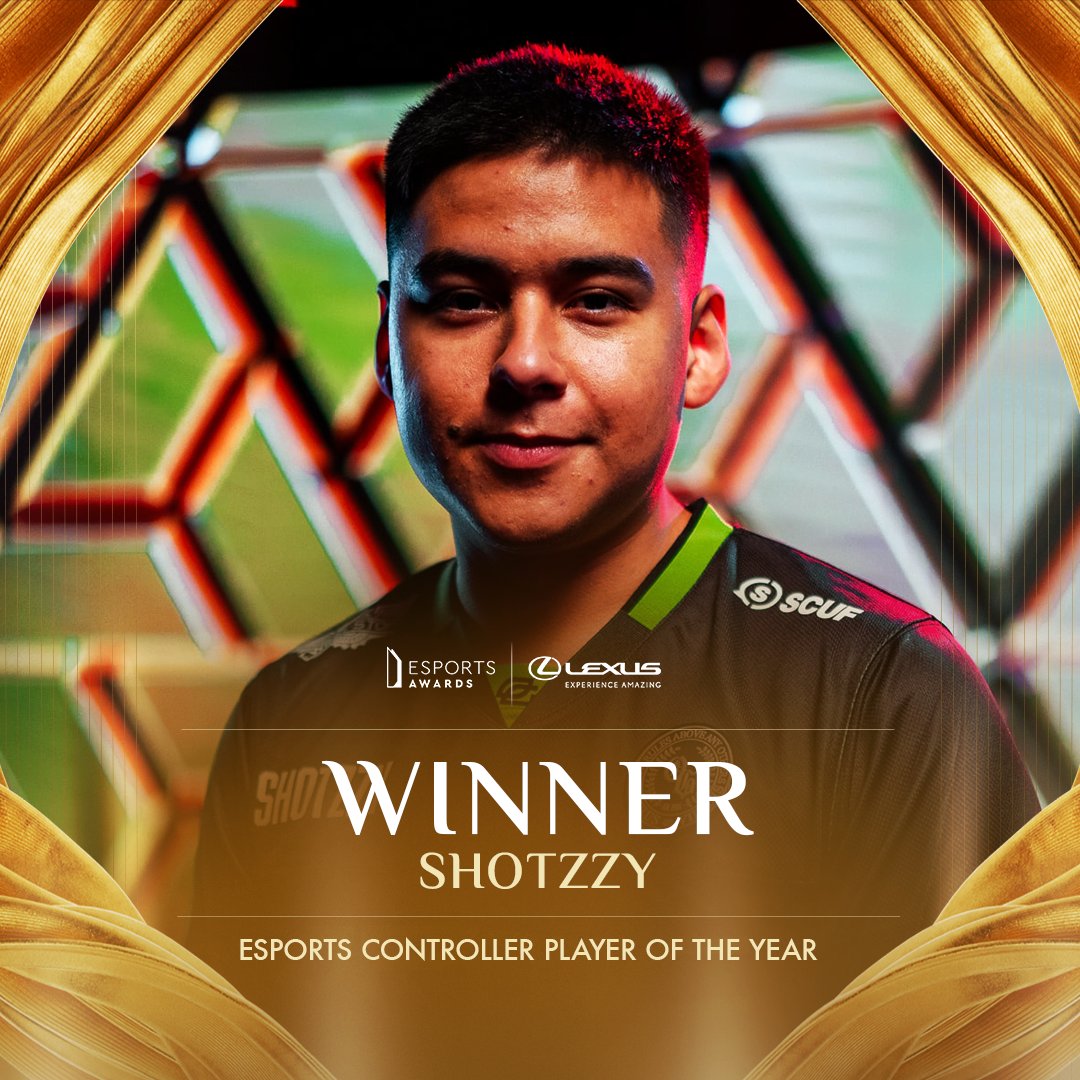 Esports Awards (@esportsawards) on Twitter photo The winner of the Esports Controller Player of the Year award is...
<a href="/Shotzzy/">OpTic Shotzzy</a>
Congratulations! ๐
#EsportsAwards2024 The winner of the Esports Controller Player of the Year award is...
<a href="/Shotzzy/">OpTic Shotzzy</a>
Congratulations! ๐
#EsportsAwards2024