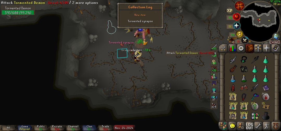 Tormented synapse and 2 burning claw drops tonight