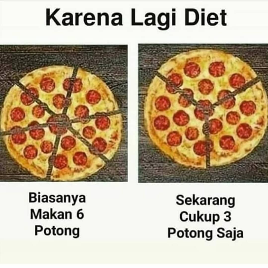 Lagi diet makanya ngurangin porsi jajan🙂
