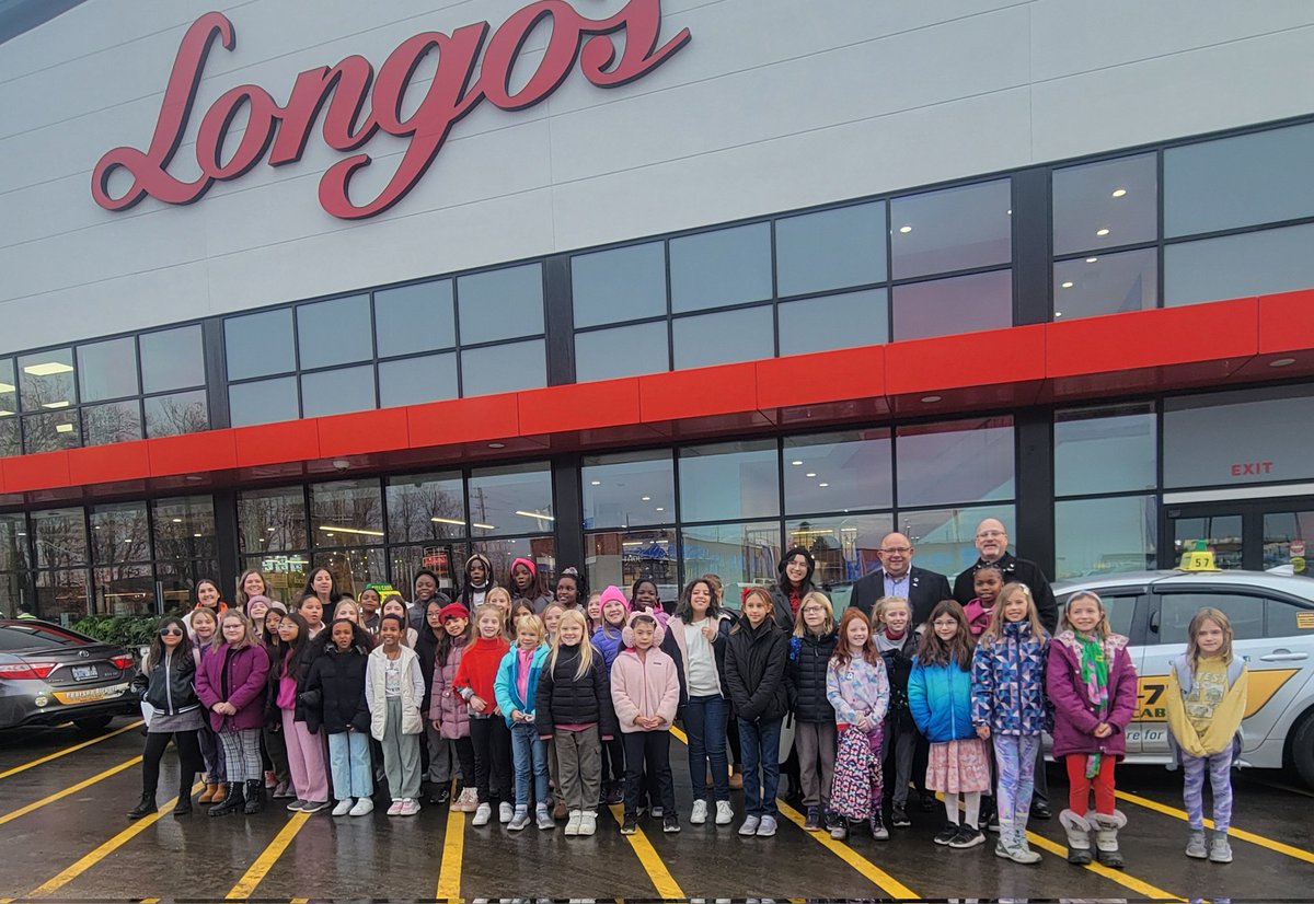 stannestars's tweet photo. What a treat this morning, our amazing choir was invited to sing O' Canada at the Grand Opening of the new Longo's store. The kids did a great job! Thanks to our great parents and staff for getting up early to drive and support the group. @MissKCroft @WCDSBFNMI @equitywcdsb https://t.co/7WIKh9dP7k
