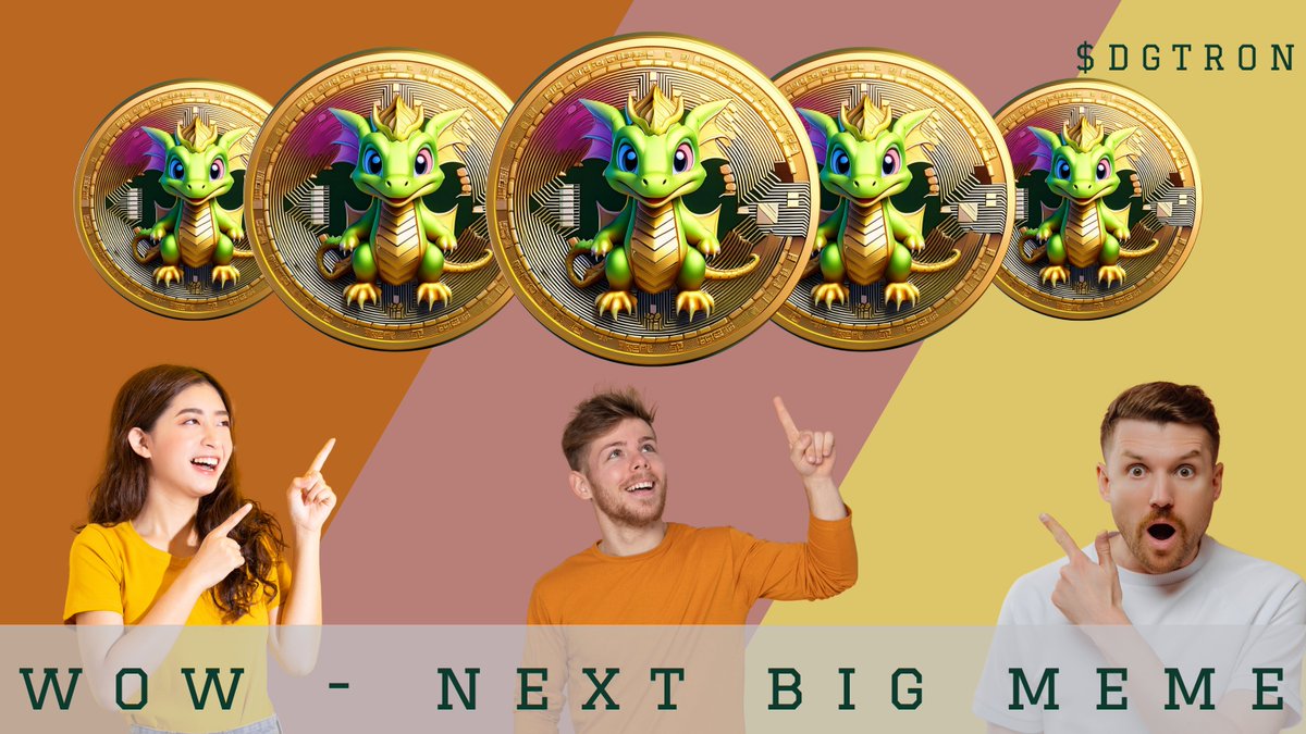OfficialDGTRON's tweet photo. #GM #Legends
Next, Big Meme is going to be $DGTRON
A lot of work is going on behind the screens
#CryptoMemes #DOGE #ToTheMoon #HODL #CryptoKing #CryptoPump #CryptoCasino #CryptoRugPull #CryptoLambos #CryptoFOMO https://t.co/dgUZKA6iKF