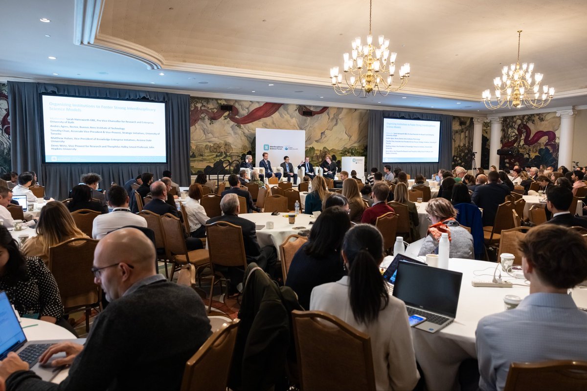 Enjoyed chairing the panel discussion on the importance of the role and structure of organisations for promoting interdisciplinary science at the launch of THES/Schmidt Fellows IS rankings.  <a href="/SchmidtFellows/">Schmidt Science Fellows</a> <a href="/timeshighered/">Times Higher Education</a> #THEISR #theisf <a href="/UniofBath/">University of Bath</a>
