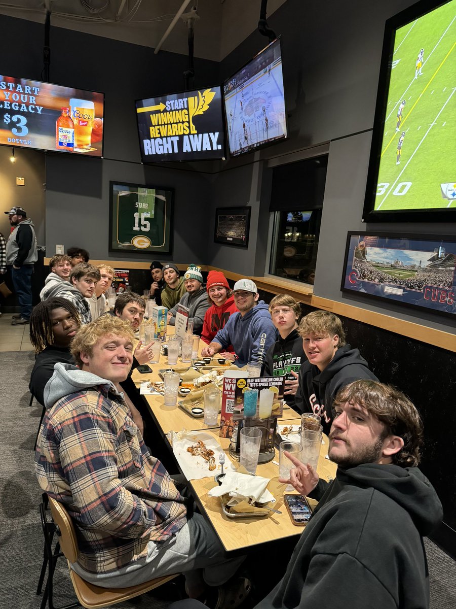 Awesome night with the guys! Excited to watch this group take the field together one more time Saturday. #RollScots
