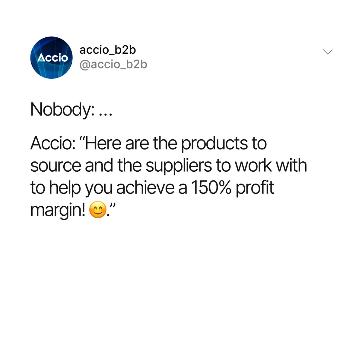 Accio_official's tweet image. &quot;Before you even know the question&quot;
 #aisourcing #sourcingtips #ai