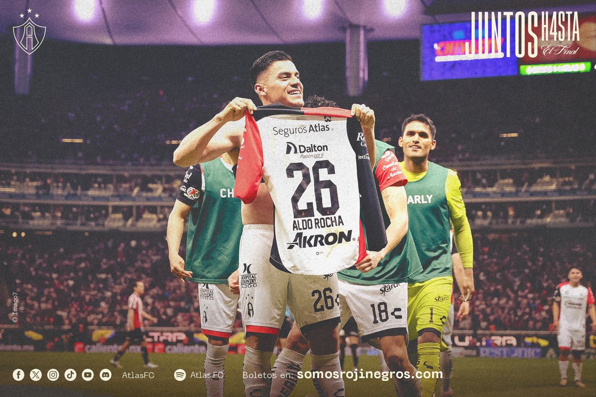AtlasFC's tweet photo. EL ATLAS FC DE GUADALAJARA. 

¡EL DUEÑO DE LA CIUDAD DE LA FURIA! ❤️🖤

#JuntosH4staElFinal https://t.co/3O43tGtHa5
