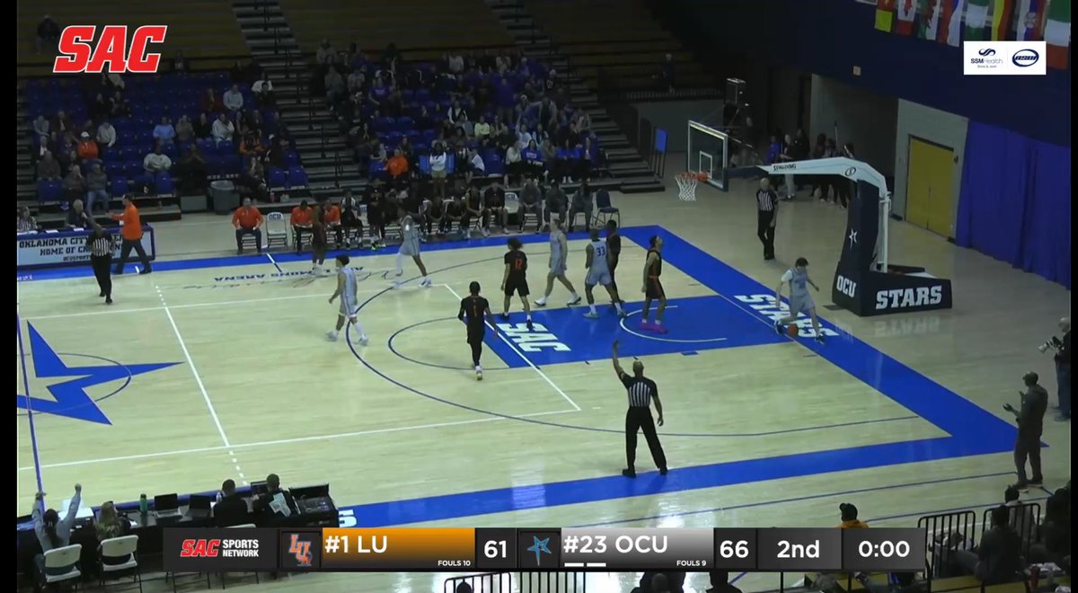 NAIA Hoops Report (@naiahoopsreport) on Twitter photo 🚨 <a href="/Sooner_Athletic/">The Sooner Athletic Conference</a> FINAL
No. 23 <a href="/OCUmbball/">OCU Men's Basketball</a> 66
No. 1 Langston 61
OCU bounces back from their first loss of the season and gets their second Top 10 win of the season! Great battle between two good teams!
Yorgio Golesis 23pts | 5assts
Brandon Wilson 10pts | 10rebs 🚨 <a href="/Sooner_Athletic/">The Sooner Athletic Conference</a> FINAL
No. 23 <a href="/OCUmbball/">OCU Men's Basketball</a> 66
No. 1 Langston 61
OCU bounces back from their first loss of the season and gets their second Top 10 win of the season! Great battle between two good teams!
Yorgio Golesis 23pts | 5assts
Brandon Wilson 10pts | 10rebs