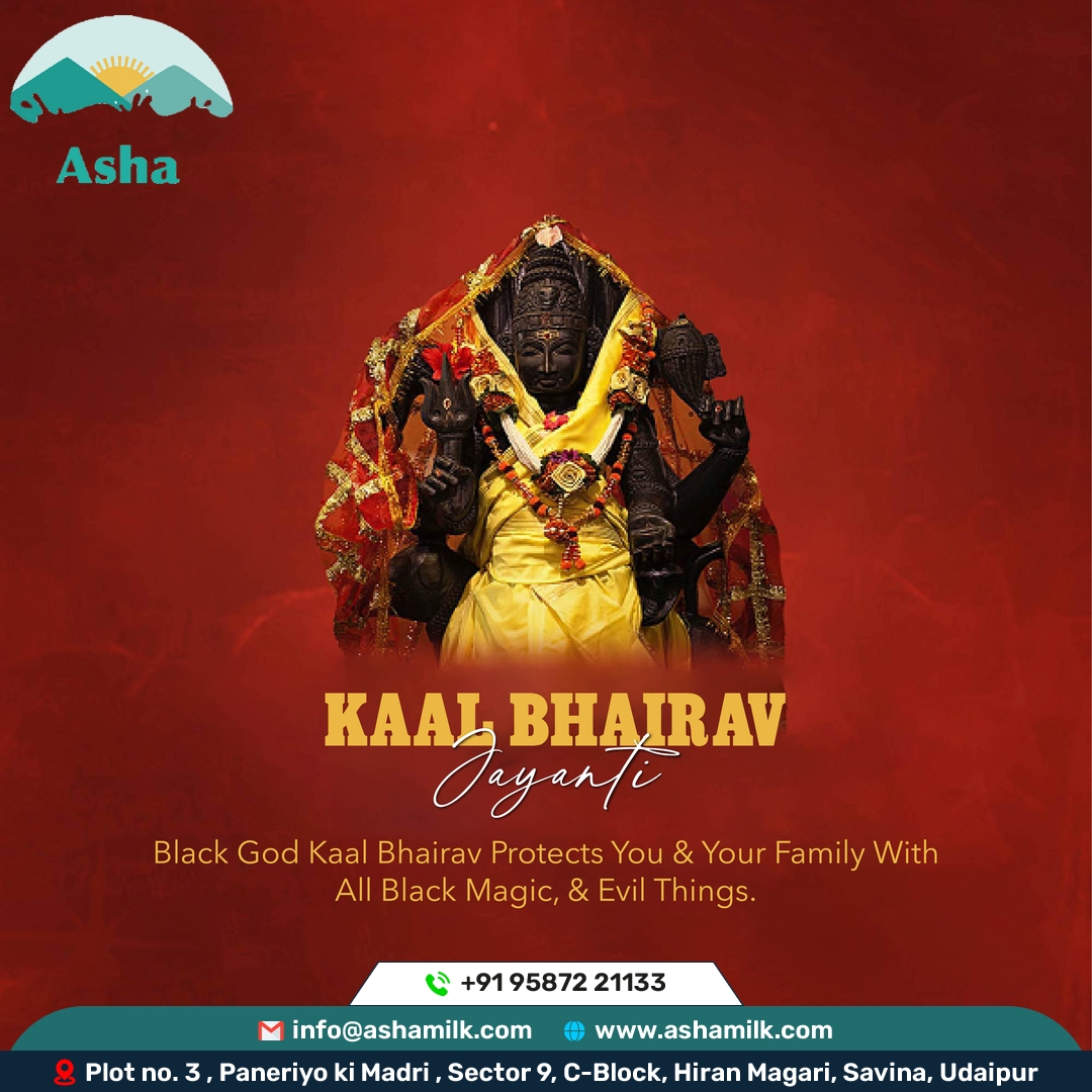Asha_Dairy2016's tweet photo. Kaal Bhairav Jayanti
Happy Kaal Bhairav Jayanti! May you conquer the challenges with grace.
#KalabhairavaJayanti #LordKalabhairava #BhairavaBlessings #HinduFestival #ExpresswithBuzz #greetbuzzgraphics #Greetings #India https://t.co/PdIALOhiZ7