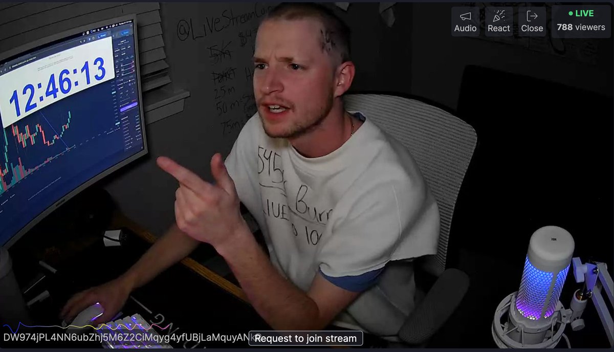 bennyoscar's tweet image. 👀🔥📈 Virgin rugpull dev @QUANT vs LEGEND $LIVE Stream Guy 12 hours and 46 minutes and going burnt $450k for the people @LiveStreamCoin