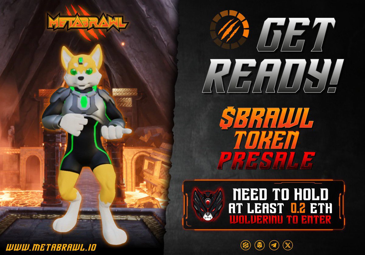 🚨BIG NEWS! 🚨

As proud partners of Wolverinu, we’re excited to announce the upcoming $BRAWL token presale on November 27th! 🎉

A valuable opportunity for Shiba Warriors—this partnership will bring new investors and exposure, helping grow both communities!

#SHIWA #ETH #GAMING