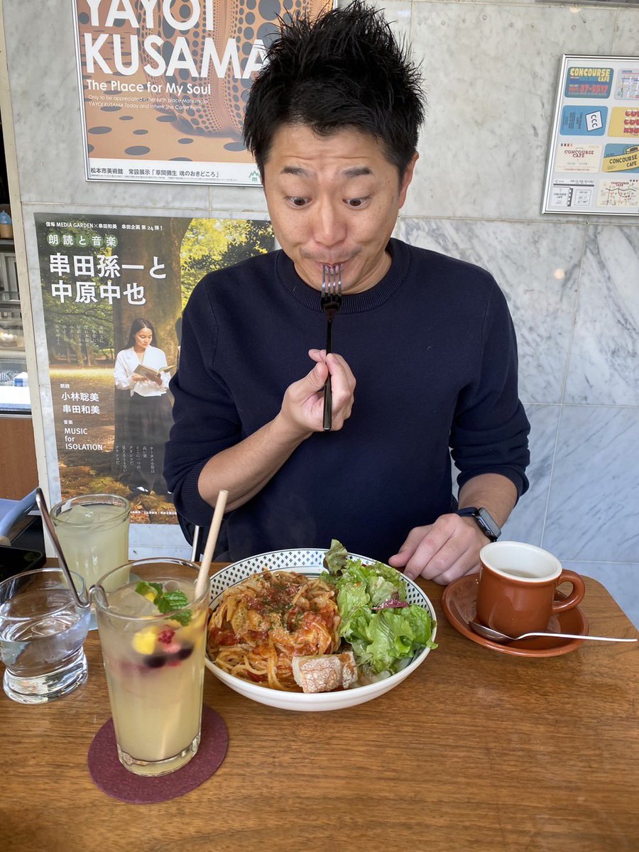 sintaro_maruhan's tweet image. 💫Bridge甲信マルハン💫

地域の魅力を発信📣【松本編】

#concourse cafe
こんなにオシャレなカフェは
なかなか行くことがないので
少し緊張しました😂

まだまだ食べたかったです！
撮影ご協力ありがとうございました！！