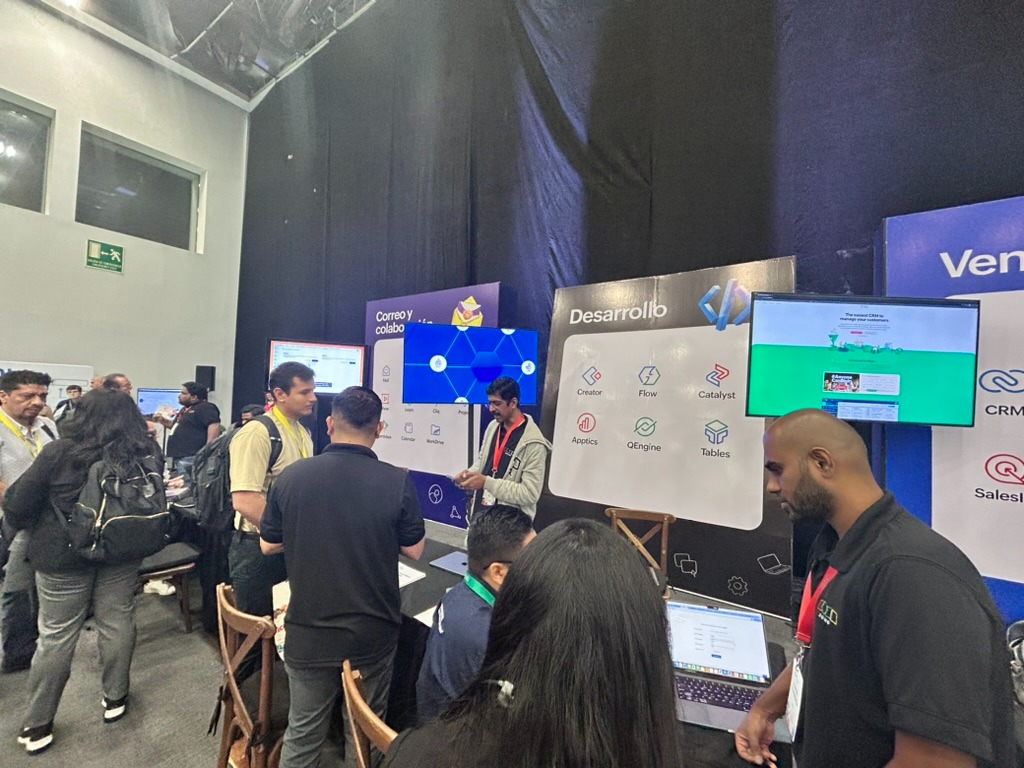 ZohoApptics's tweet image. #ZoholicsMexico was a fun-filled, energetic, and valuable experience for us✨!
Thank you everyone for visiting our DX (#DeveloperExperience) booth. We had a great time connecting with people, engaging in one-to-one conversations, and sharing valuable insights.
@Zoho_Latam
#Events