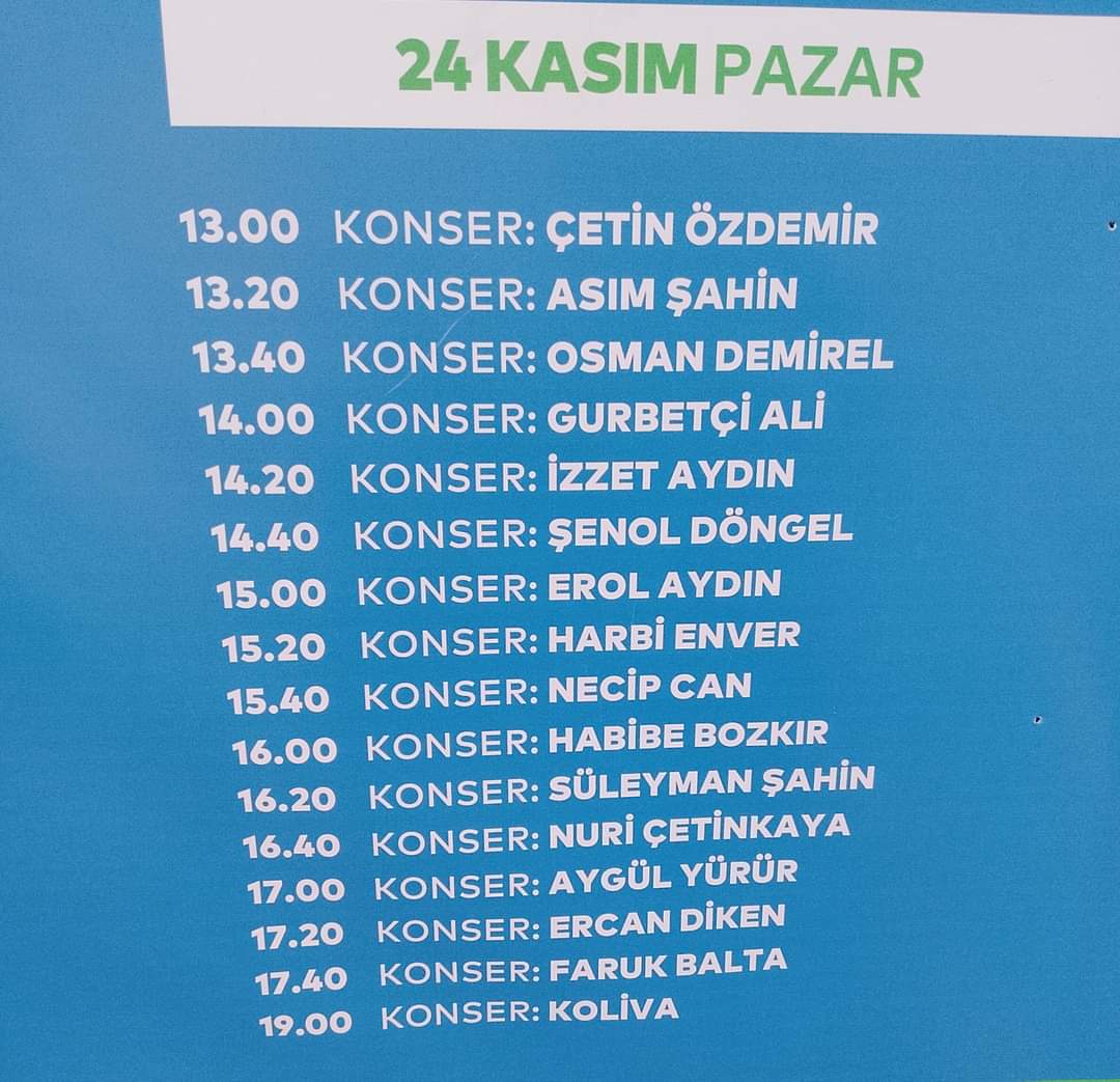 Sinop tanıtım günleri programı