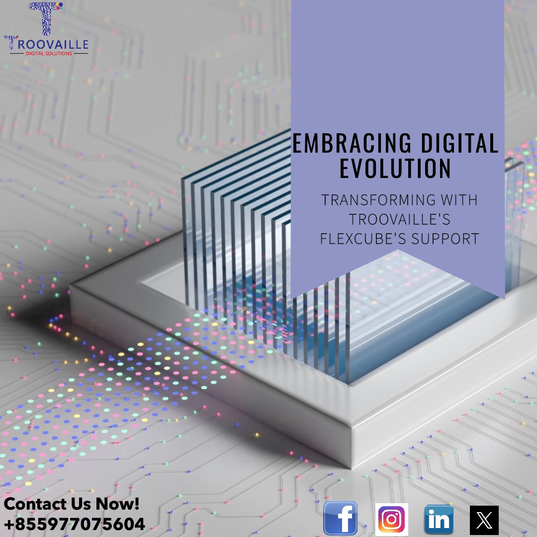 Troovaille_KH's tweet image. Embrace digital transformation with confidence! Our Flexcube solutions help banks evolve with changing technology landscapes.🌐#TroovailleDigitalSolutions #OracleFLEXCUBE #BankingSolutions #DigitalTransformation #StayAheadOfTheCurve #phnompenh #cambodia #cambodiabanking #banking