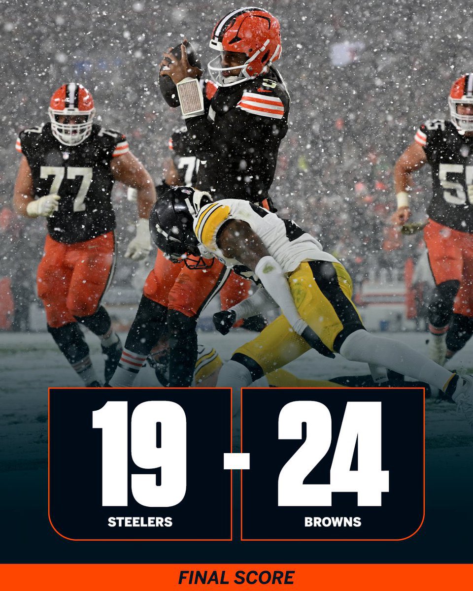 CLEsportsTalk's tweet image. BELIEVE IT CLEVELAND
SAVOR IT
SOAK IT IN
THE #BROWNS BEAT THE STEELERS!!!