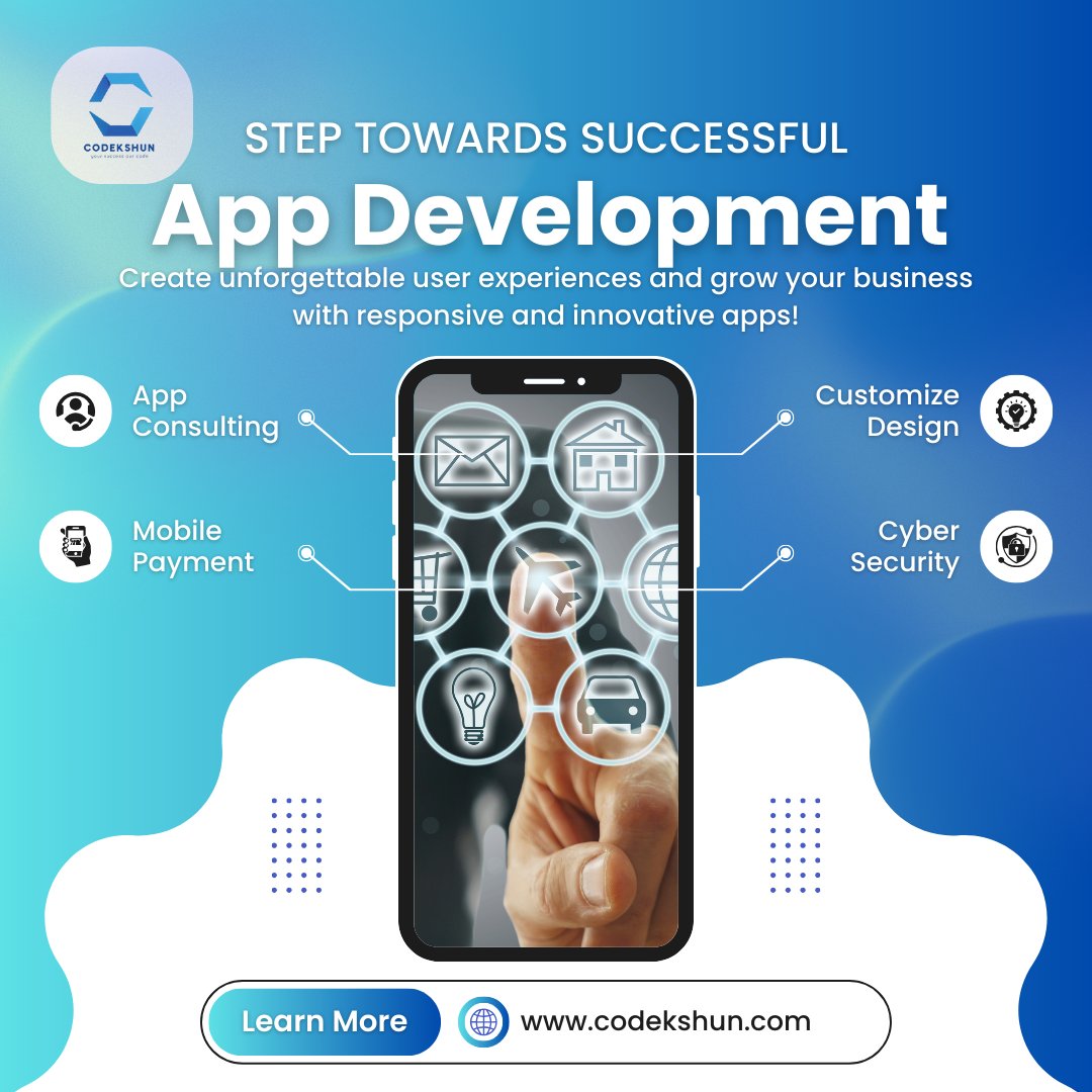 codekshun's tweet image. 🌟 Looking for cutting-edge app development services? At Codekshun, we bring your ideas to life with flawless design, seamless functionality, and innovative solutions. Let’s make your app the next big thing!
💬 Question for your audience: ....?
#codekshun