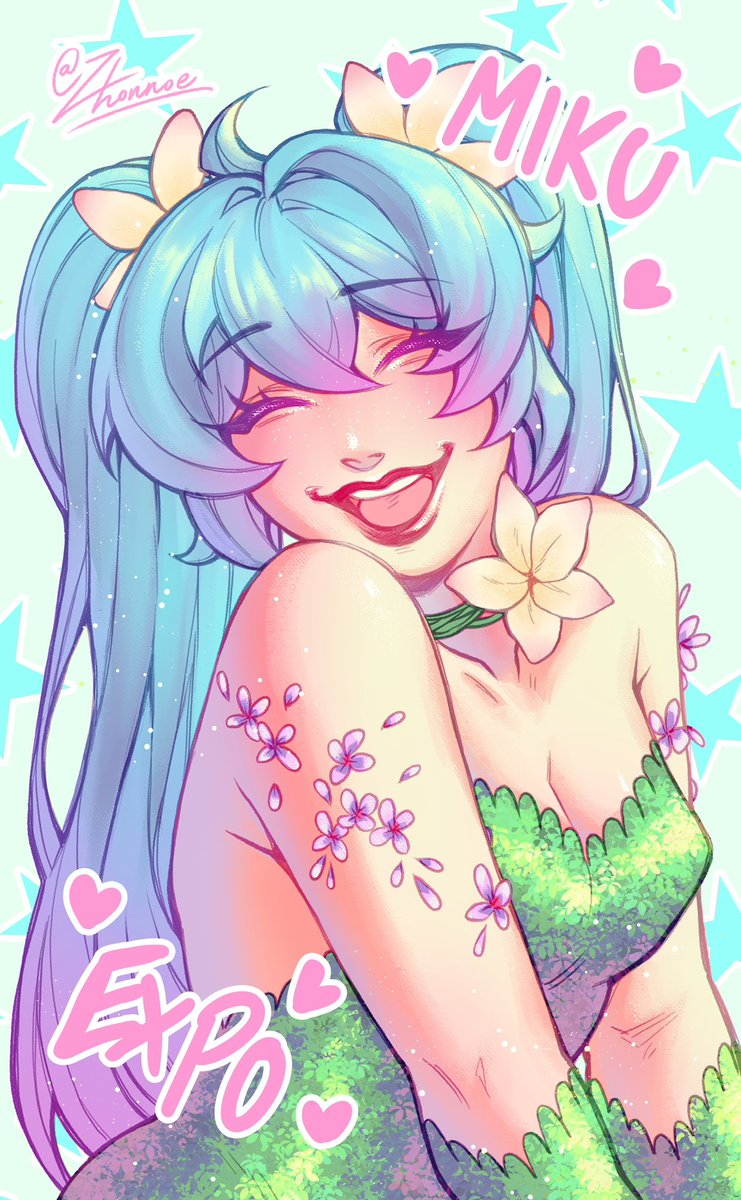zhonnoe's tweet image. MIKU SYD WAS AMAZING
Here’s the photocard art I handed out teehee
Miku forever 🫶
#MIKUEXPO2024 #fanart
