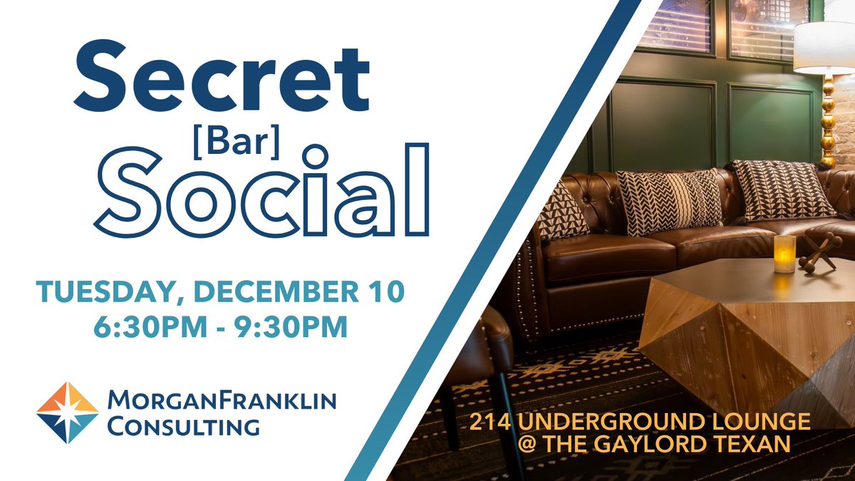 RSACParties's tweet photo. Heading to Texas for Gartner IAM Summit?

Join @MorganFranklin at the Gaylord’s Secret Bar:

214 Underground Lounge

Enjoy Delicious Bites &amp; Craft Cocktails while you

Mingle with Fellow IAM Professionals.

#GartnerIAM #Gartner

RSVP NOW!

https://t.co/6M5ZBaMY8m https://t.co/2vZJ05Nu8U