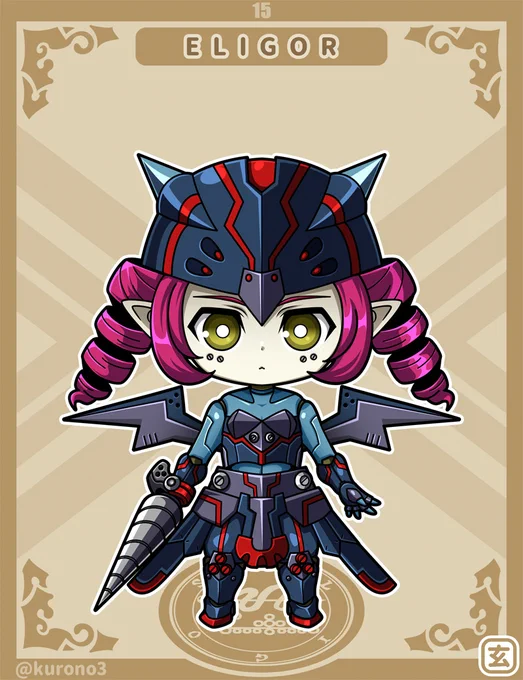 #ツインテールの日 うちの子ソロモン72柱擬人化シリーズから何人か。フォカロルはテールというよりウィングって感じですが。 
