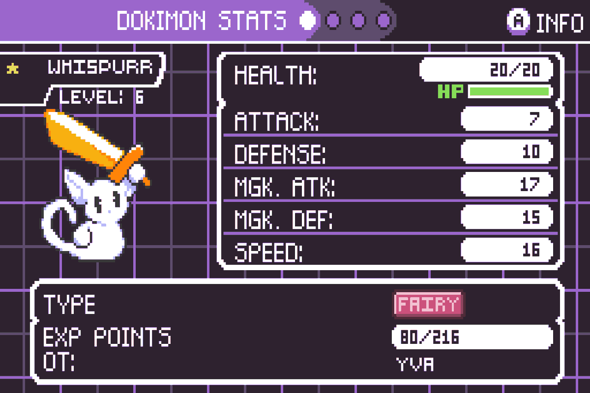 druggiemon1's tweet photo. @yanako_rpgs Luck is a skill when you have a shiny on your first playthrough✨
#Dokimon #monMae #indiegame https://t.co/nBekRvftv9