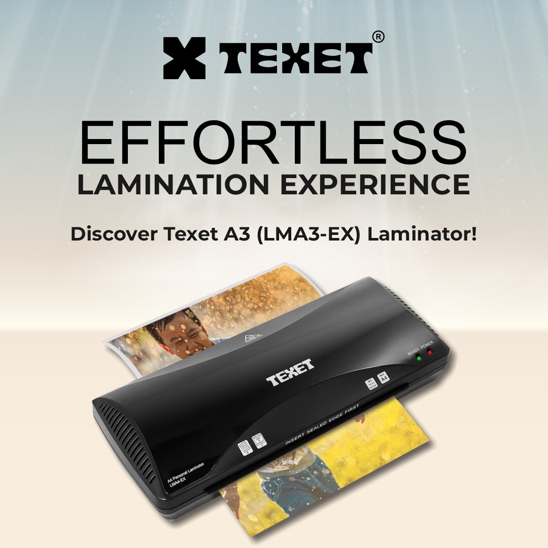 Effortless Lamination Experience with TEXET LMA3-EX. 

Have you tried it? 
If Yes, let us know in the comments section below.