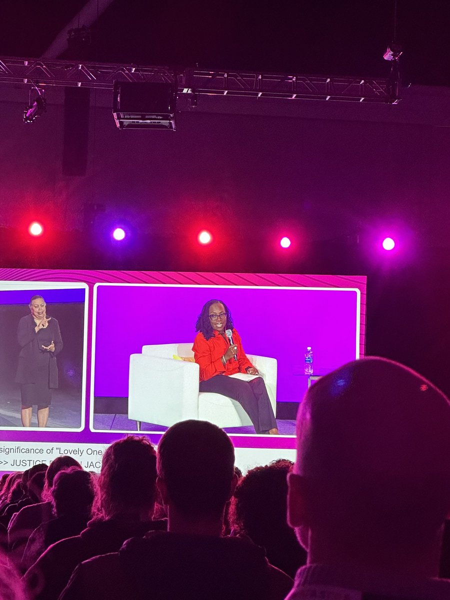 Jessica Coyne Ritter (@mrsritterrbms) on Twitter photo We got to hear Supreme Court Justice Ketanji Brown Jackson speak at the <a href="/ncte/">National Council of Teachers of English (NCTE)</a> conference. What a great way to start our weekend here in Boston 💙💛 Can’t wait to bring this experience back to the classroom 📚 We got to hear Supreme Court Justice Ketanji Brown Jackson speak at the <a href="/ncte/">National Council of Teachers of English (NCTE)</a> conference. What a great way to start our weekend here in Boston 💙💛 Can’t wait to bring this experience back to the classroom 📚