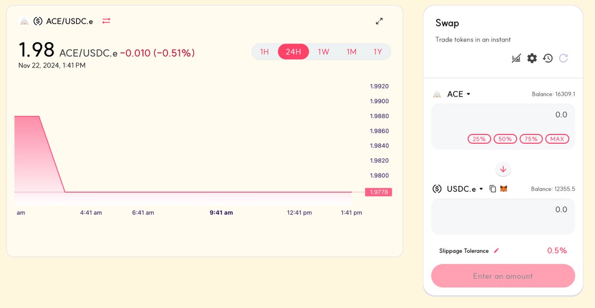 🐈Catalist DEX Open🐈

The Catalist DEX you've been waiting for is finally here.

You can buy and sell #CHURU on Catalist DEX, as well as trade #ACE and #USDC

Plus, you can earn CHURU when you provide liquidity.

🧐CHURU Earn LP
✅ACE - USDC
✅ACE - CHURU
✅ACE - wbACE
✅CHURU -