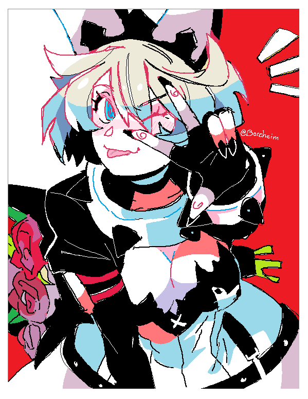 Borcheim's tweet photo. quick ms paint elphelt because it's been a while https://t.co/Gd0T8dkCOt