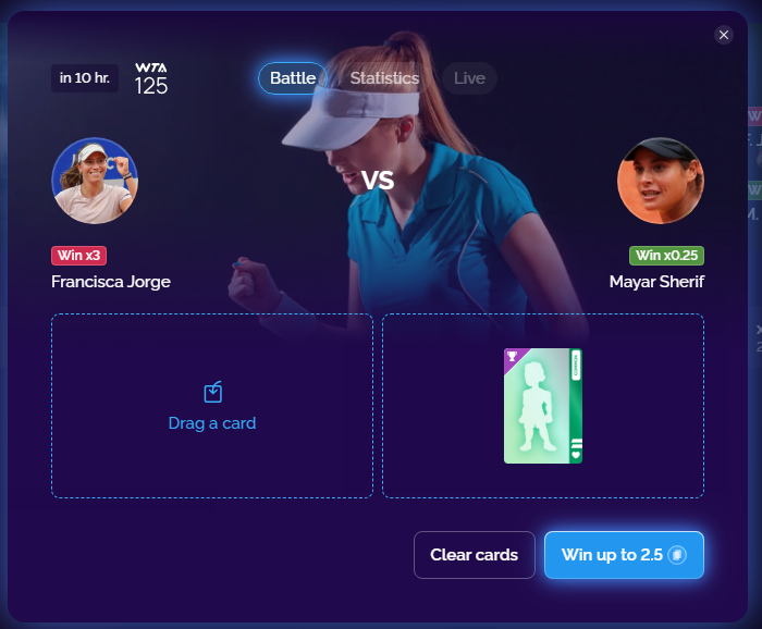 #GM Fam!

🎾 #Francisca_Jorge vs #Mayar_Sherif – a thrilling clash awaits! 🇪🇬 <a href="/MayarSherif_1/">Mayar Sherif</a> is in top form with 2 straight-set wins in #Santiago. Can 🇵🇹 #Jorge overcome her struggles on clay? 🤔 Join @MaincardGame
Discussion &amp; predictions 👉t.me/maincardton_bo…