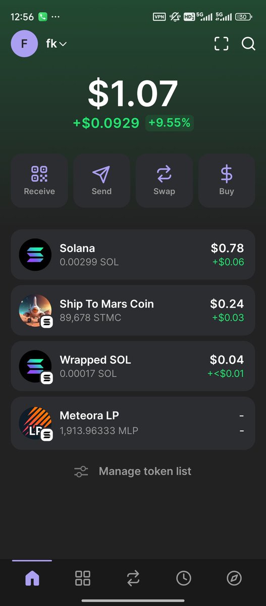 The price of STMC is now supported by phantom.