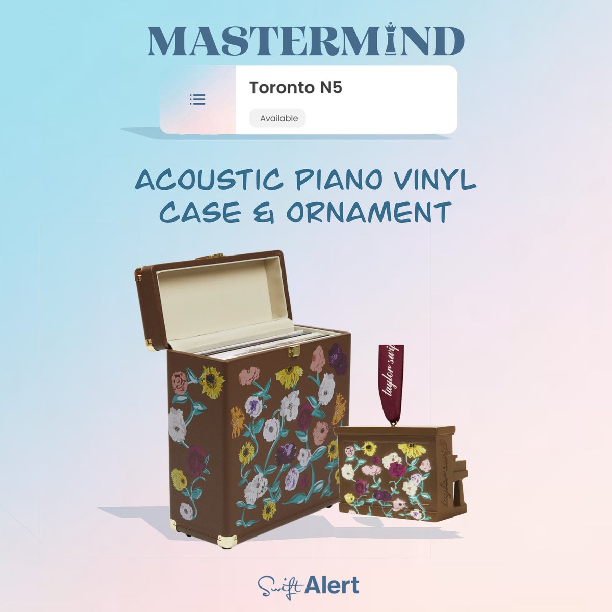 swiftalert_13's tweet image. 🌸🎹🔥

Toronto N5! Maybe the piano mashup will not hurt as bad if you’re the night’s Mastermind winner 💫 Our first place player will take home an Acoustic Piano Vinyl Case &amp;amp; Ornament! 

Entries are open now. Good luck!