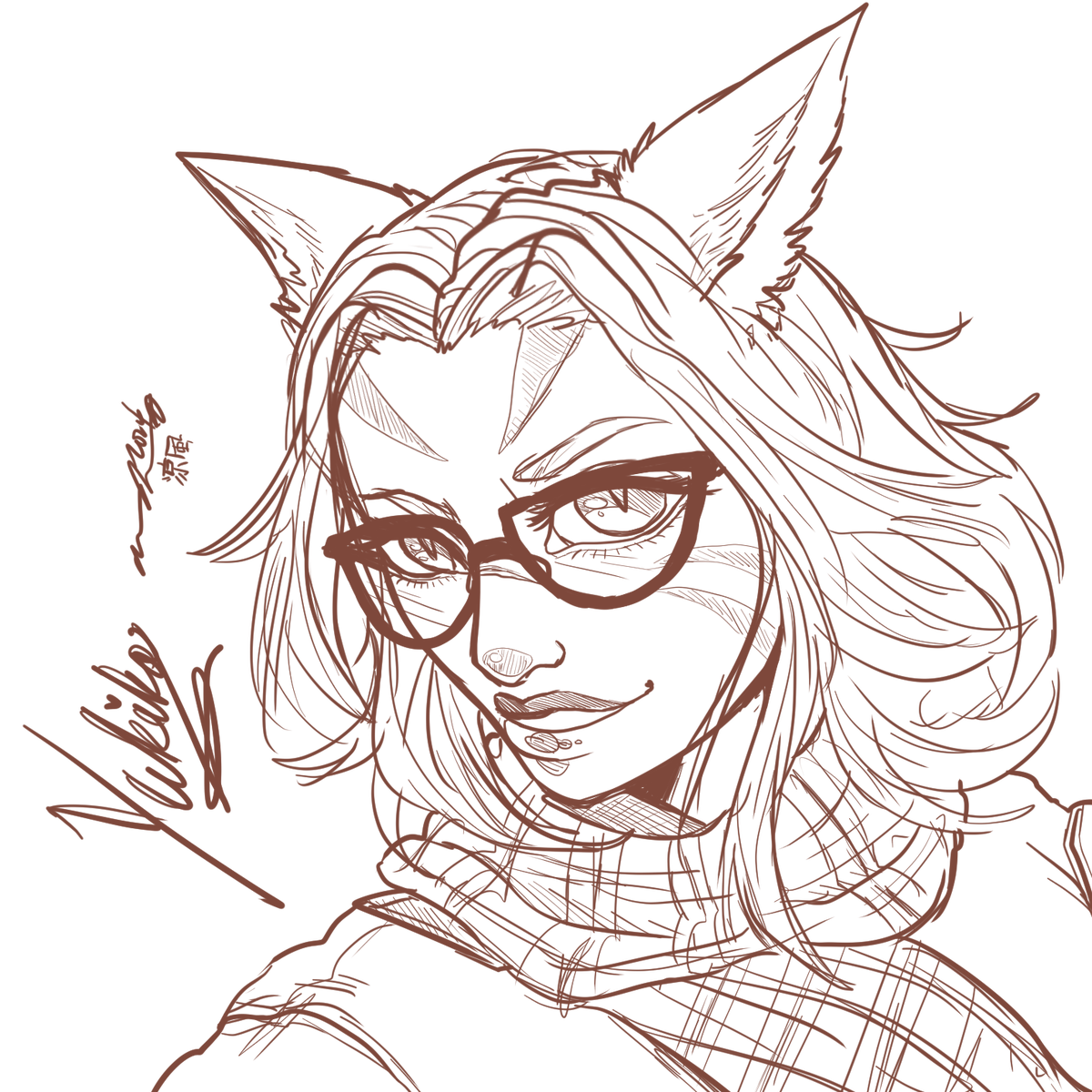 MizunoSuzuka's tweet photo. Sketches from tonight at #ClubIgnition! Thank you so much for all the lovely characters, see you next time! @DiamondDE_FFXIV @Cool_cat_crew https://t.co/KuMBVzbovF