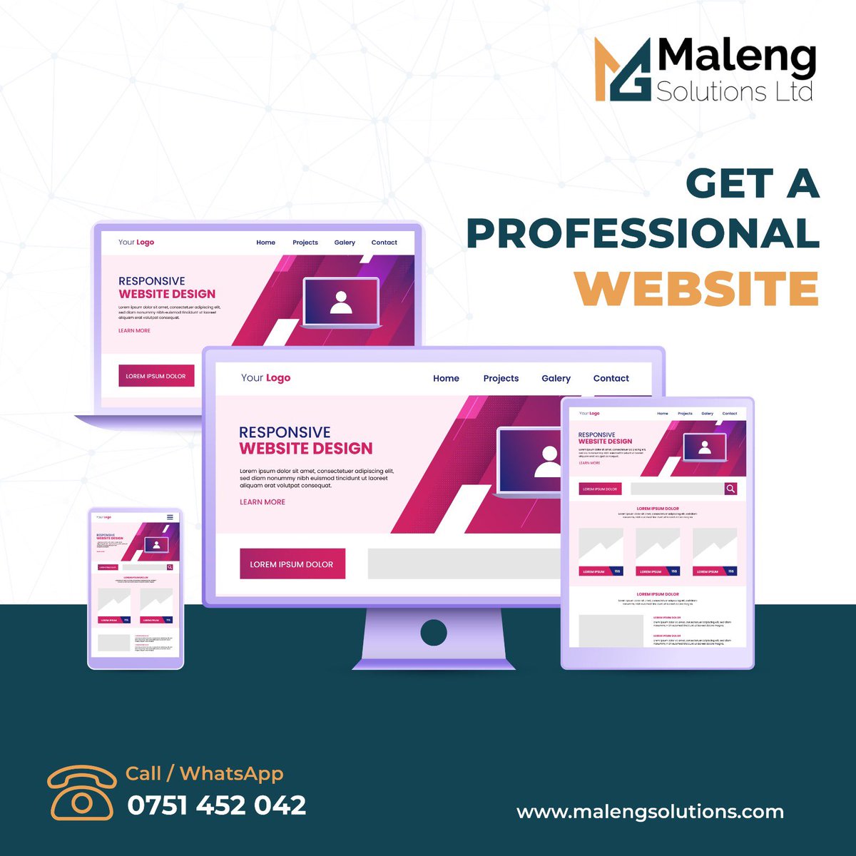 MalengLtd's tweet photo. A well-designed website isn’t just about looks; it’s about creating an engaging user experience. Our team crafts stunning websites that reflect your brand and captivate your audience. https://t.co/c8Dp2BJHJN