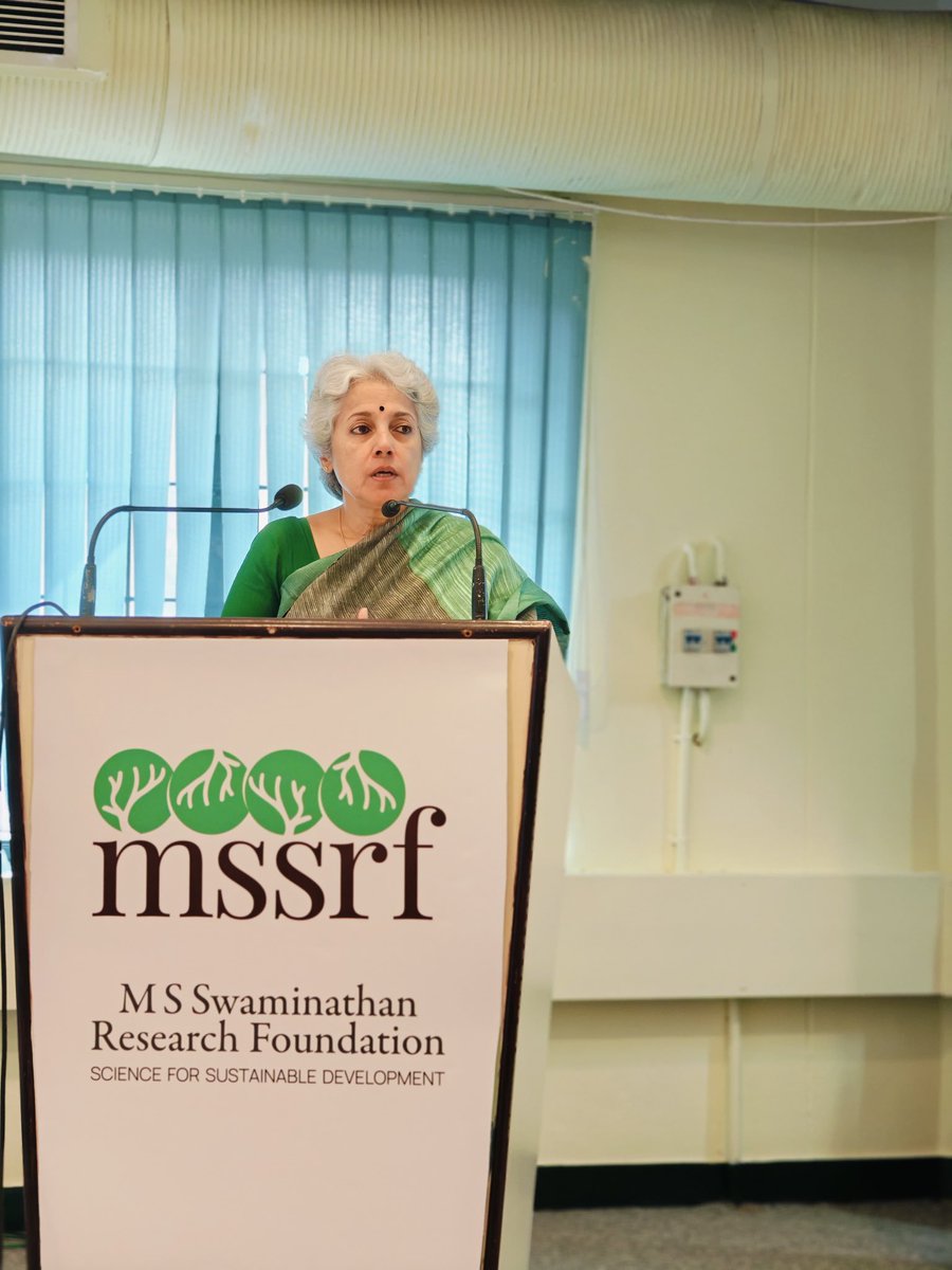 INDIACCDC's tweet photo. We’re excited to celebrate the success of the #ShortCourse on 'Climate Change: Impacts on Health and Health Systems,' organized by the @geohealthindia  Hub, led by @INDIACCDC and @HarvardChanSPH at the @mssrf, #Chennai. Experts from #CCDC and #HSPH explored key topics in environmental health, from food systems and nutrition to infectious diseases, extreme weather, and health systems. Young #researchers and #professionals also had the unique opportunity to engage with @doctorsoumya, Former Chief Scientist, #WHO and the Chairperson, #MSSRF. This initiative is another crucial step in advancing capacity building for environmental health #research across #India.

#ClimateChange #CapacityBuilding #HealthSystems #EnvironmentalHealth #GEOHealth #CCDC